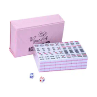 Mini Mahjong Game Chinese Traditional Board Game Portable Travel Mahjong Sets For Friend Family Party Leisure Game Xmas Gifts