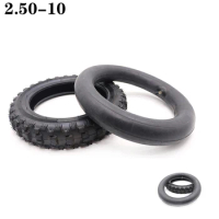 10 Inch 2.50-10 Inner and Outer Tires for Mini Apollo Cross-country Motorcycle Honda CRF50 XR50 Yamaha PW50