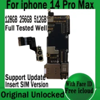 128GB 256GB 512GB For iPhone 14 Pro Max Motherboard Original Unlocked Free iCloud Plate Tested Good Working Logic Board Update