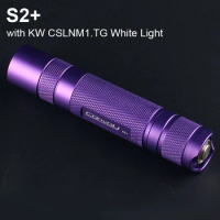 Purple Flashlight Convoy S2+ with KW CSLNM1.TG Led Linterna Flash Torch Lanterna 18650 Camping Fishing Work Light Self Defense