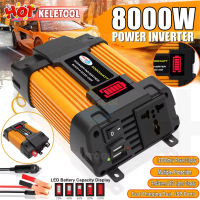 Hot Sale Peaks Power 8000W Power Inverter 12V DC To 240V AC Solar Converter With Led Display Univers