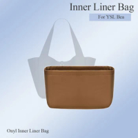 Nylon Purse Organizer Insert for YSL Bea Bag Handmade Durable Inner Liner Bag Organizer Cosmetics Storage Zipper Bag Organizer