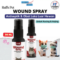 Obat Luka Antibiotik Antiseptik Raffs Pet Wound Spray 30 ml untuk Kucing dan Anjing