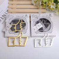 free shipping 100pcs/lot zinc alloy thumb up beer bottle opener in gift box wedding showers party favors and door gifts souvneir