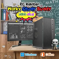 IMPC WORKY STUDY BUDY EPS 3 - PC RAKITAN AMD RYZEN 5 3400G | B450M | 8GB DDR4 | SSD GEN3 512GB | RAK