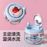 Dopamine Braces Storage Box Denture Cleaning Box Manual Draining Layered Household Portable Storage 