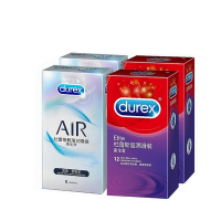 【Durex杜蕾斯】AIR輕薄幻隱裝衛生套8入*2盒+超潤滑裝12入*2盒