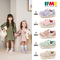 【IFME】童鞋 印花熊熊 一片黏貼 室內鞋 機能童鞋 學步鞋(網路獨家優惠)