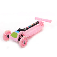 Kids Scooter with Flashing Light Wheels Big Wheel Scooter Toys Gift for 3-5 Boys Girl Student