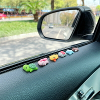 汽車擺件車載中控臺顯示屏幕車內裝飾品小烏龜可愛卡通玩偶公仔女
