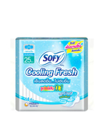 ผ้าอนามัย Cooling Fresh Superslim 0.1 มีปีก 25 ซม. 14 ชิ้น