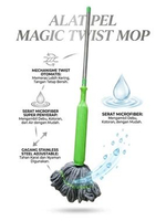Magic Twismop Alat Pel Putar Kain Pel Otomatis Microfiber