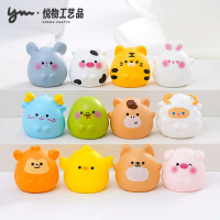 Cute Zodiac Statue Cute Cutout Handmade Mini DIY Decoration Accessory Train Desktop Decoration