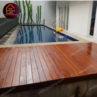 PAPAN DECKING KAYU ULIN OUTDOOR POLOS POOLDECK KOLAM RENANG