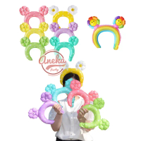 Balon Bando Bunga Matahari / Balon Foil Bando Bunga / Flower Head Band