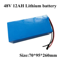 13s 48v 12ah Lithium Battery 12Ah 48v Li-ion 18650 Battery Pack with BMS for 48V Ebike E-scooter Motor+3A Charger