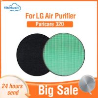Filterhualv PM2.5 Hepa Filter LG Puricare 320 Activated Carbon Filter For LG Puricare 320 Filter