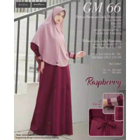 Baru Haitwo Gamis Muslimah GM 66 Haihai Premium Bahan Miami Mix Italy Mosscrepe Gamis Dress Hijab