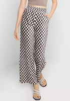 Urban Revivo Checkered Wide Pants