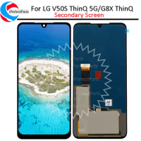 For LG G8X ThinQ LCD Dual Display Touch Panel Screen Digitizer Assembly Secondary Screen For LG V50S LM-V510N LCD Replacement