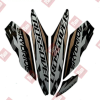 Striping motor / stiker suzuki skydrive crossover 115 2021 full hitam