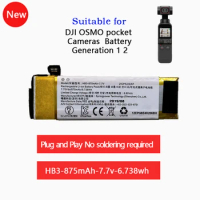 100% New For DJI osmo pocket 1 osmo pocket 2 HB3-875mah battery