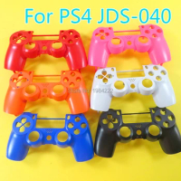 8pcs For PS4 JDS-040 top case shell Front cover Faceplate replace with soft touch finish For PlayStation 4 games Controller
