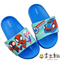 【樂樂童鞋】特價 台灣製蜘蛛人拖鞋-藍色(男童鞋 兒童拖鞋 大童鞋 拖鞋 室)