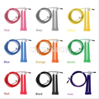 200Pcs/Lot Racing High Speed Aerobic Steel Wire Skipping Rope Length Adjustable Jump Skip Rope Fitness Equipment