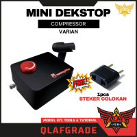 Desktop Compressor MINI HM-03 + FREE Adaptor colokan Indonesia Hobby mio - Desktop Airbrush kompreso