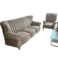 \Luxury joey sofa  Tufted Velvet Armchair with Studded Detailing joey sofa– alza sofa mode Elegant H