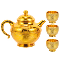 Tea Set Gifts Tabkets Altar Offering Bowl Cup Ktchen Auspicious Adornment Plastic for