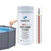 Pool Salt Test Strips Swimming Pool Saltwater Detection Strips Multi-Purpose Water Testing Tool For Water Hot Tub Swimming Pool