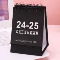 2024 Simple Mini Desk Calendar Time Management Daily Weekly Scheduler Planner Agenda Organizer Desktop Calendar Stationery