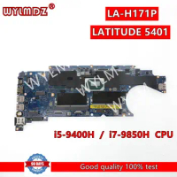 EDC42 LA-H171P i5-9400H / i7-9850H CPU Mainboard For DEL LATITUDE 5401 Laptop Motherboard CN 039CRJ 04N4MN