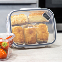 《MasterClass》長方Tritan密封便當盒(800ml) | 環保餐盒 保鮮盒 午餐盒 飯盒