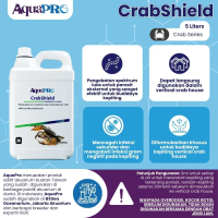 AquaPro CrabShield 5Liter/169floz Obat Parasit Budidaya Kepiting Bakau