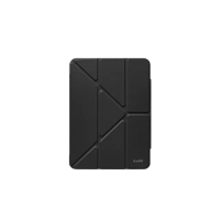 【LAUT 萊德】iPad Pro 11吋 （2024） 透明背板多角度保護殼-黑(平板殼)