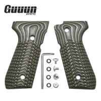 Guuun G10 Grips For Beretta 92/96 92fs M9 92A1 INOX Decorative Non-slip Handle Panel Ridgeback Texture