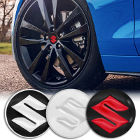 [OUS] 4Pcs 56mm Auto Emblem Logo Wheel Center Hub Cover Sticker for Suzuki Belang Swift V100 Rg Best