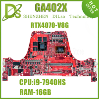 KEFU GA402XI Mainboard For ASUS ROG Zephyrus G14 Gaming GA402XV GA402X Laptop Motherboard R9-7940HS 