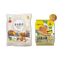 【昇田食品+成品物語】綜合麥芽餅1包+蛋黃玄米棒2包入組合(彰化社頭名產-昇田麥芽餅&成品物語點心組)