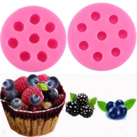 DIY Cranberry Blueberry Cake Silicone Mold Sweet Candy Mould Sugarcraft Baking Tools Decorating Wedding Cake,Cupcake,Cookies