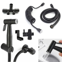 Portable Toilet Hand Bidet Sprayer Gun Shower Head Faucet Stainless Steel Bathroom Self Cleaning Water Hose Wall Holder u26