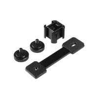 3 Triple Clod Shoe Mount Extension Bracket Holder Microphone Stand for Zhiyun Smooth 4 DJI Osmo Gimbal Accessory