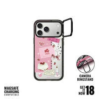 Case for iPhone 18 Pro / 18 Pro Max CASETiFY Impact Strawberry Love Camera Stand Magsafe 18 Pro Blac