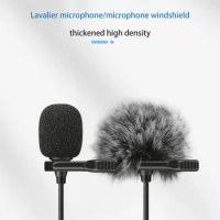 Universal Lavalier Microphone Furry Windscreen Fur Windshield Wind Muff Soft for Sony Rode Boya Lapel Lavalier Mic 5Mm