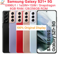 Samsung Galaxy S21+ S21 Plus 5G G996U1 6.7" ROM 128/256GB RAM 8GB Snapdragon NFC Octa Core Original 5G Android Cell Phone