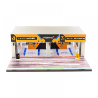 PIT GARAGE DIORAMA MCLAREN F1 TEAM - TARMAC WORKS