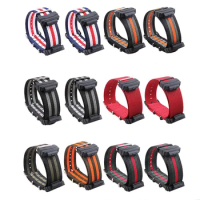22mm Width Elastic Nylon Canvas Watch Band Suit For NATO SHOCK GA-150 100 DW5600 WatchBand Strap Men's Sports Bracelet Adapters